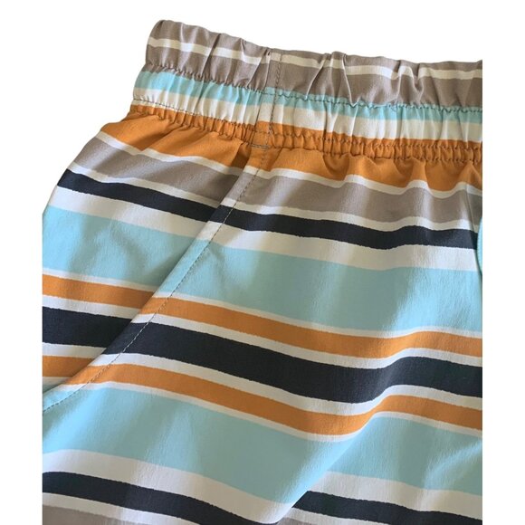 THE NORTH FACE Orange + Blue Striped Class V Women's Water Shorts Size Medium - Picture 3 of 7